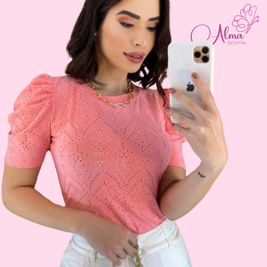 Blusa ojalillo para mujer