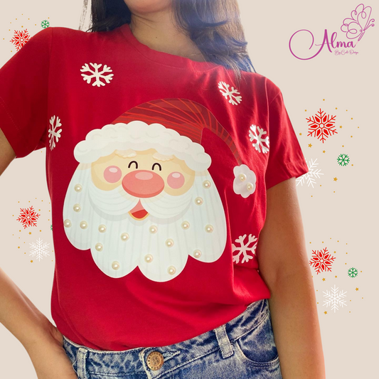 Camiseta papá noel face