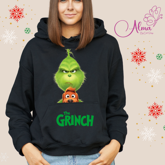 Saco con capota grinch