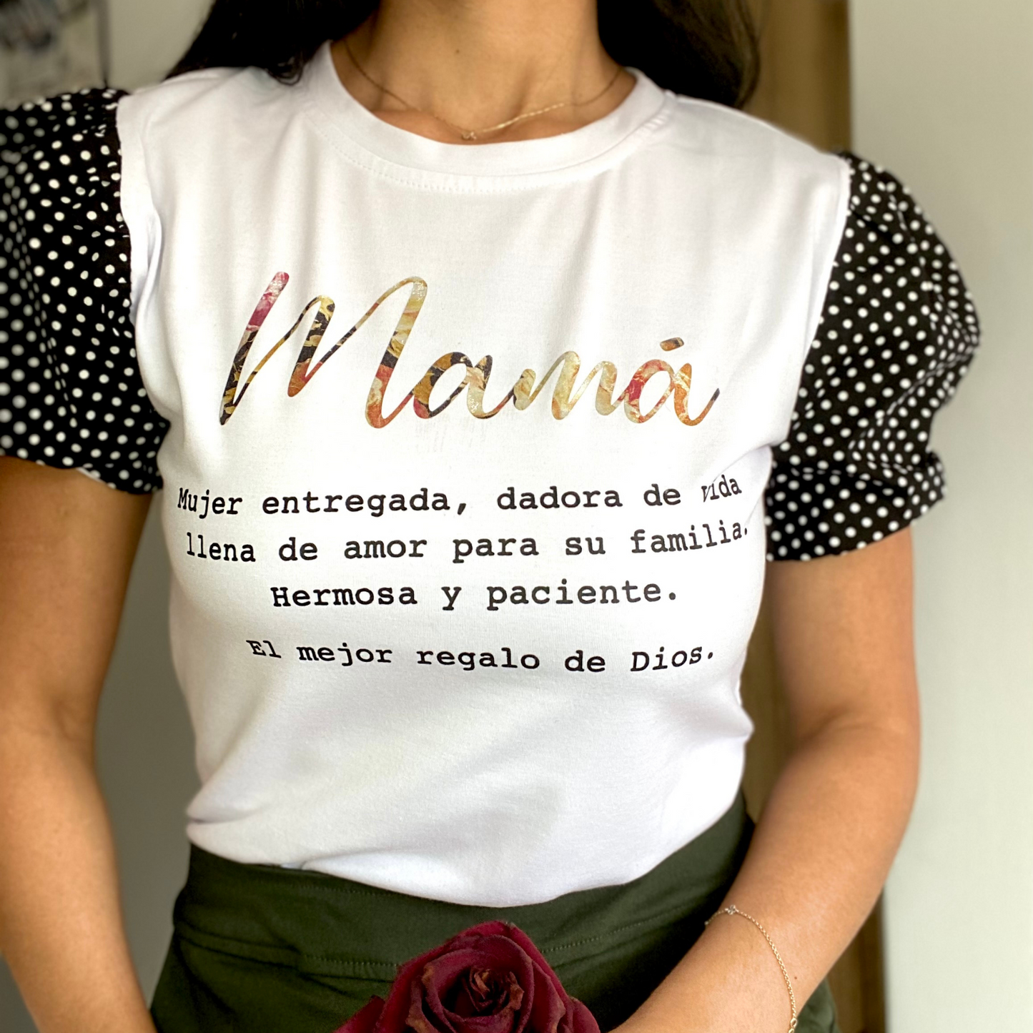 Blusa Mamá significado manga globo