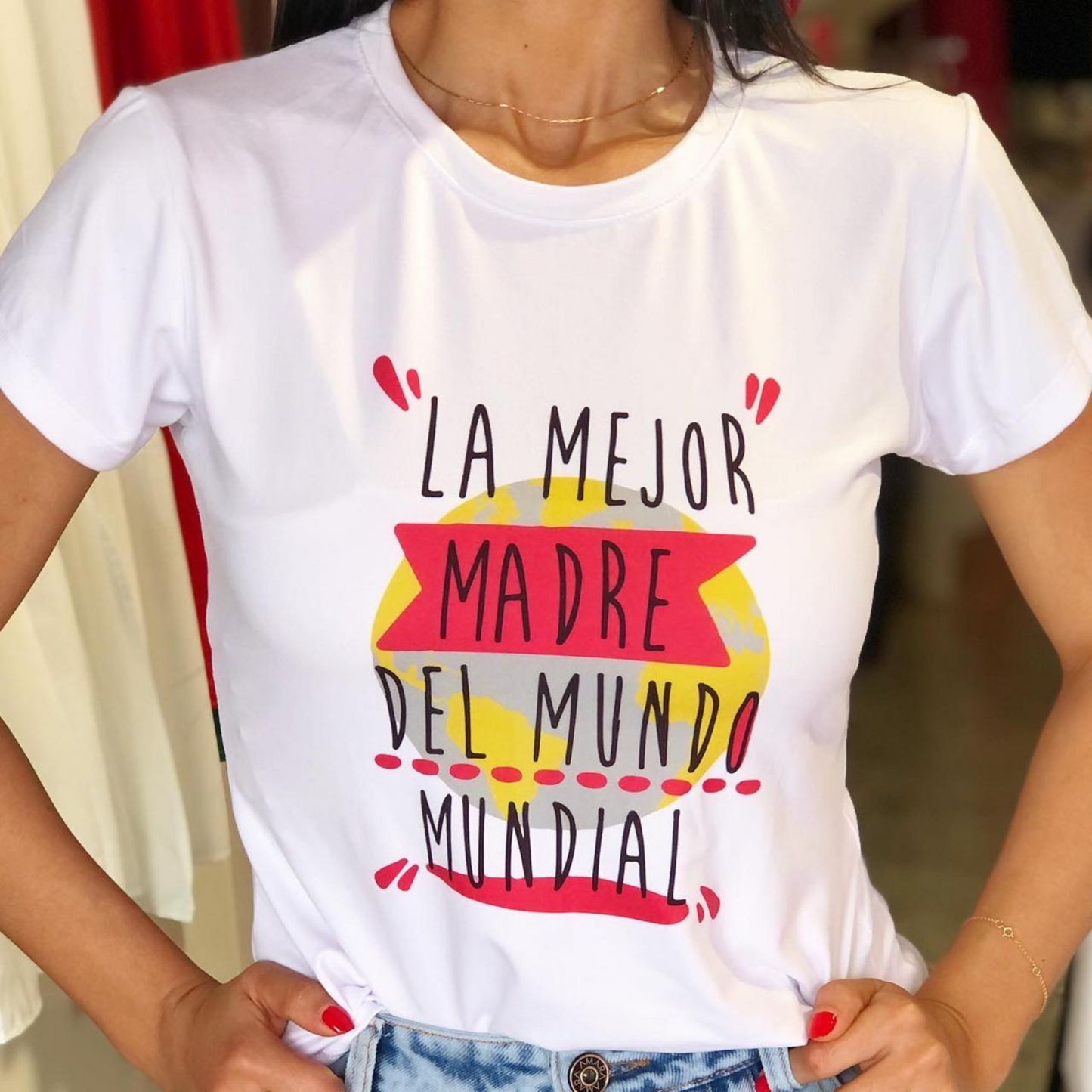 Camiseta la mejor mamá del mundo mundial