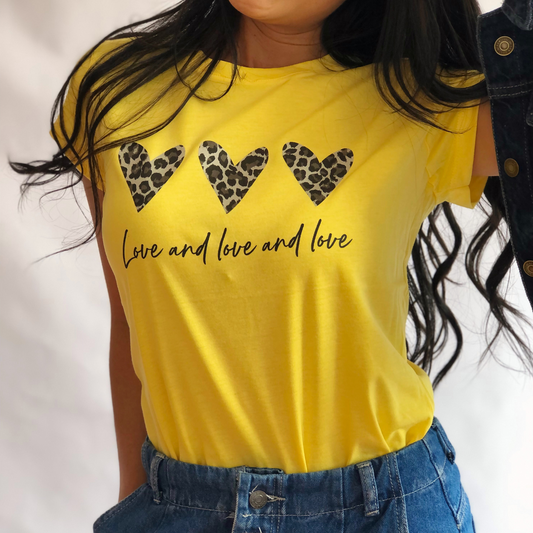 Camiseta love love love