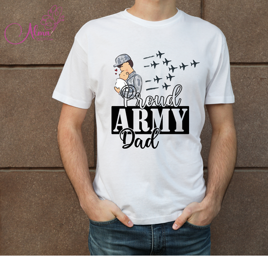 Camiseta proud ARMY Dad.