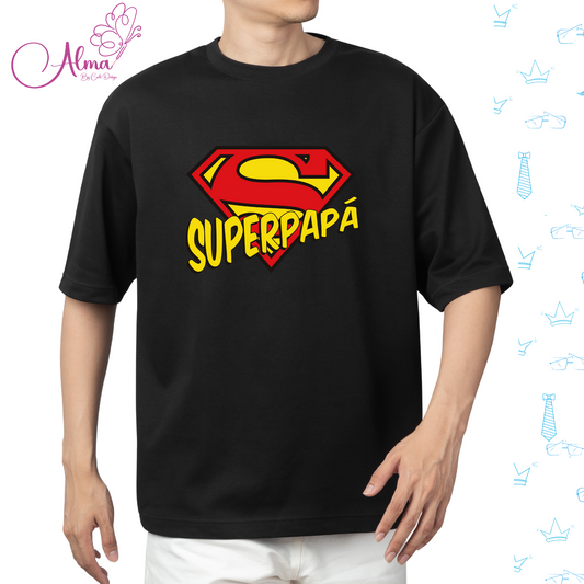 Camiseta super papá super man