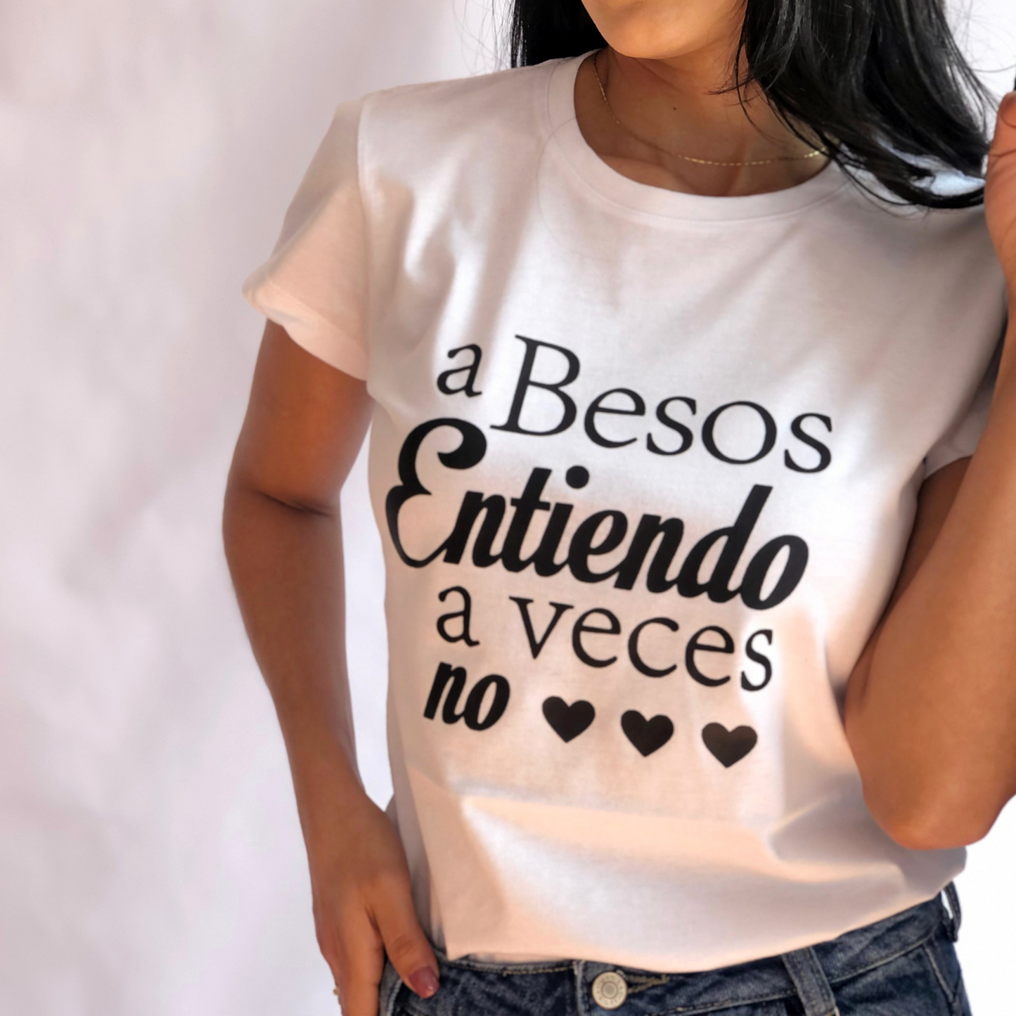 Camiseta a besos entiendo