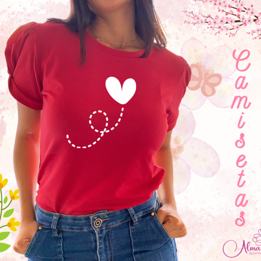 Blusa amor y amistad corazón