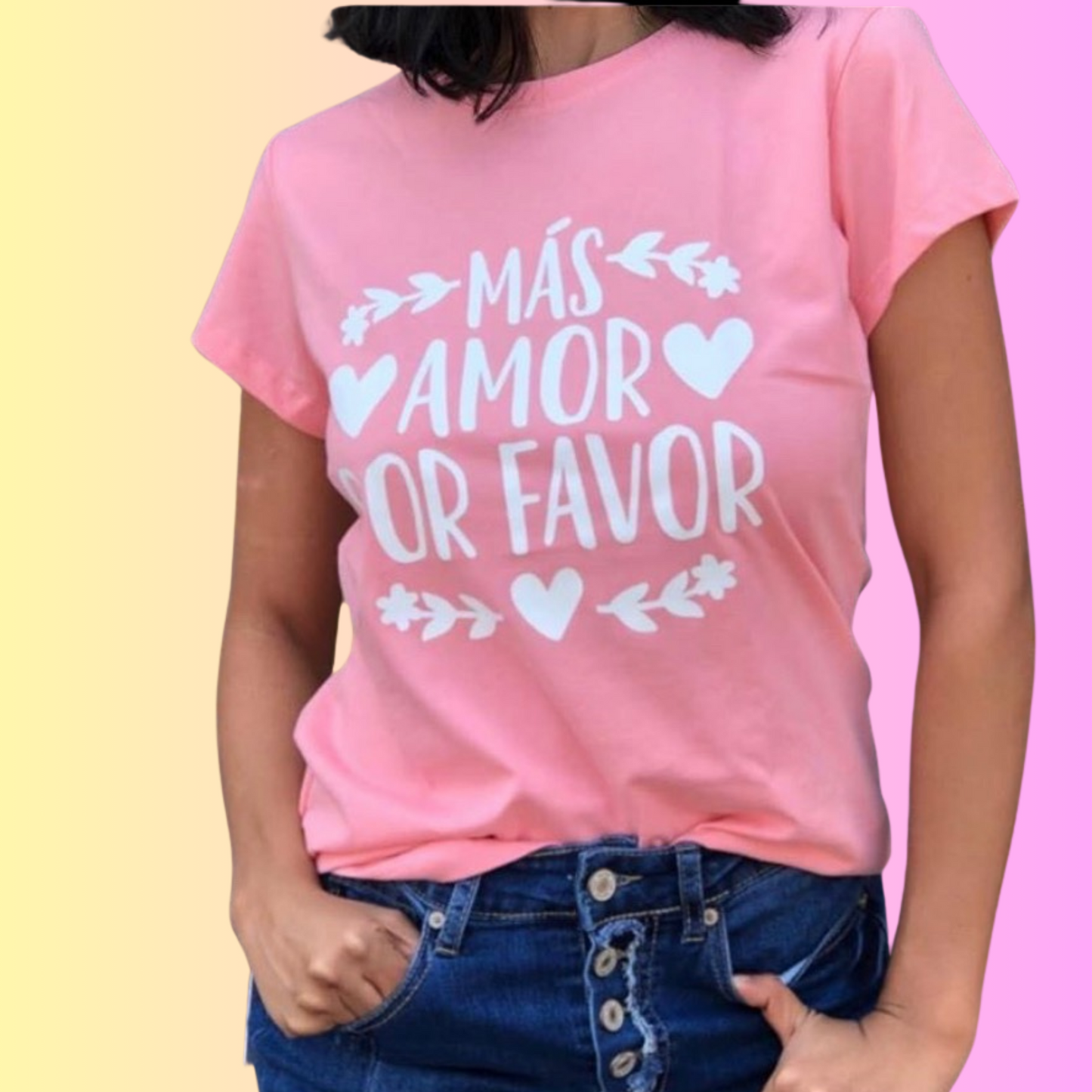 Camiseta más amor por favor