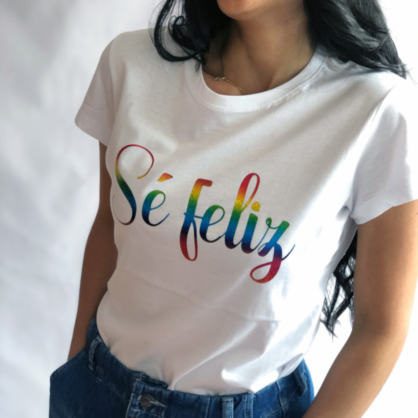 Camiseta Sé feliz