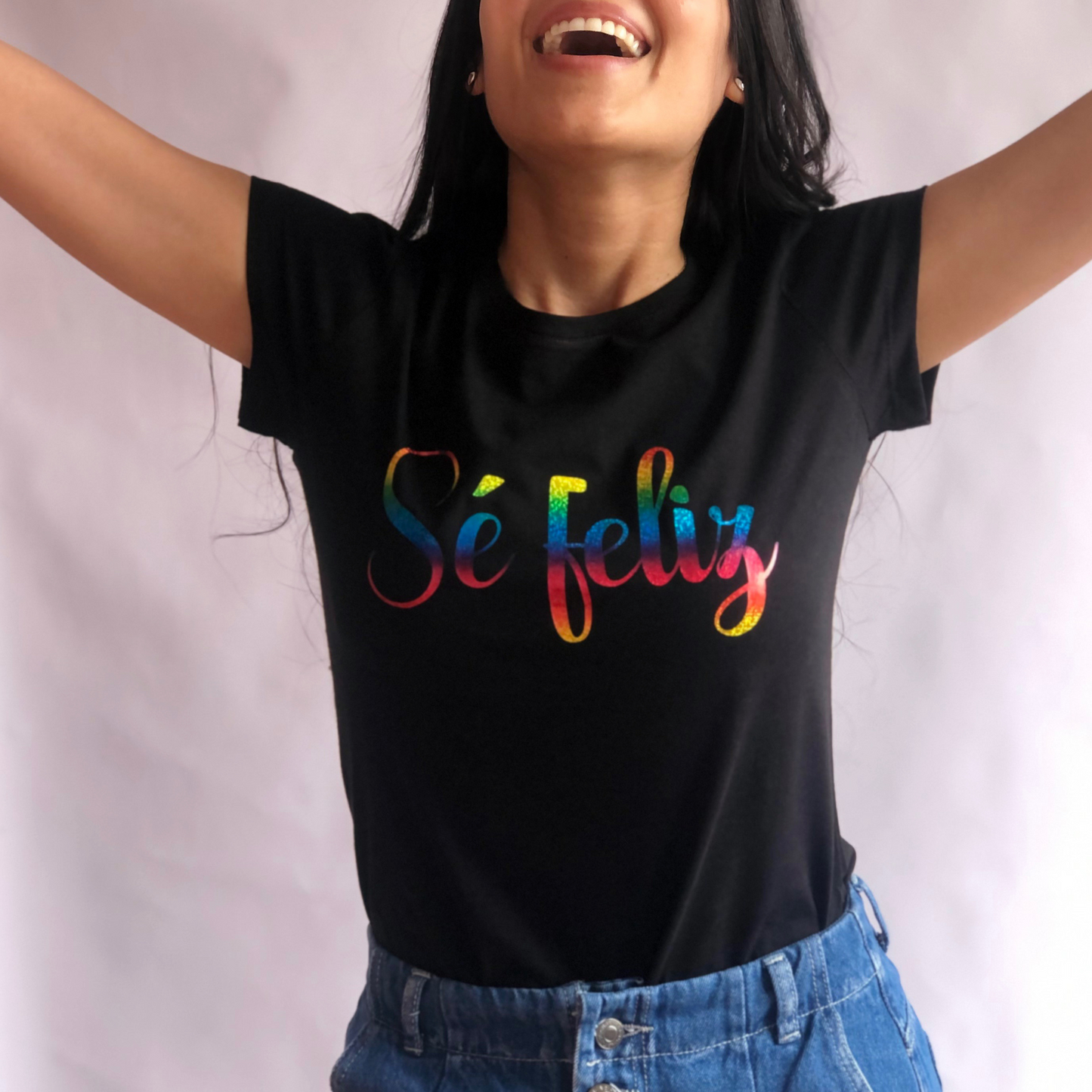 Camiseta Sé feliz